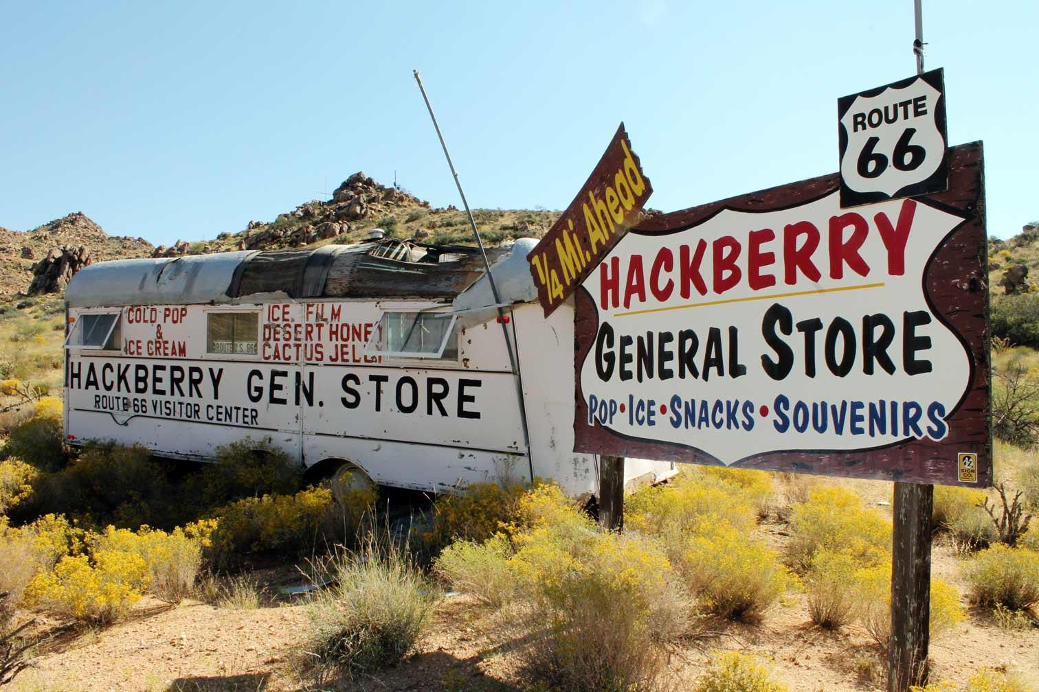 Hackberry General Store Tin Can Billboard, near Kingman, AZ