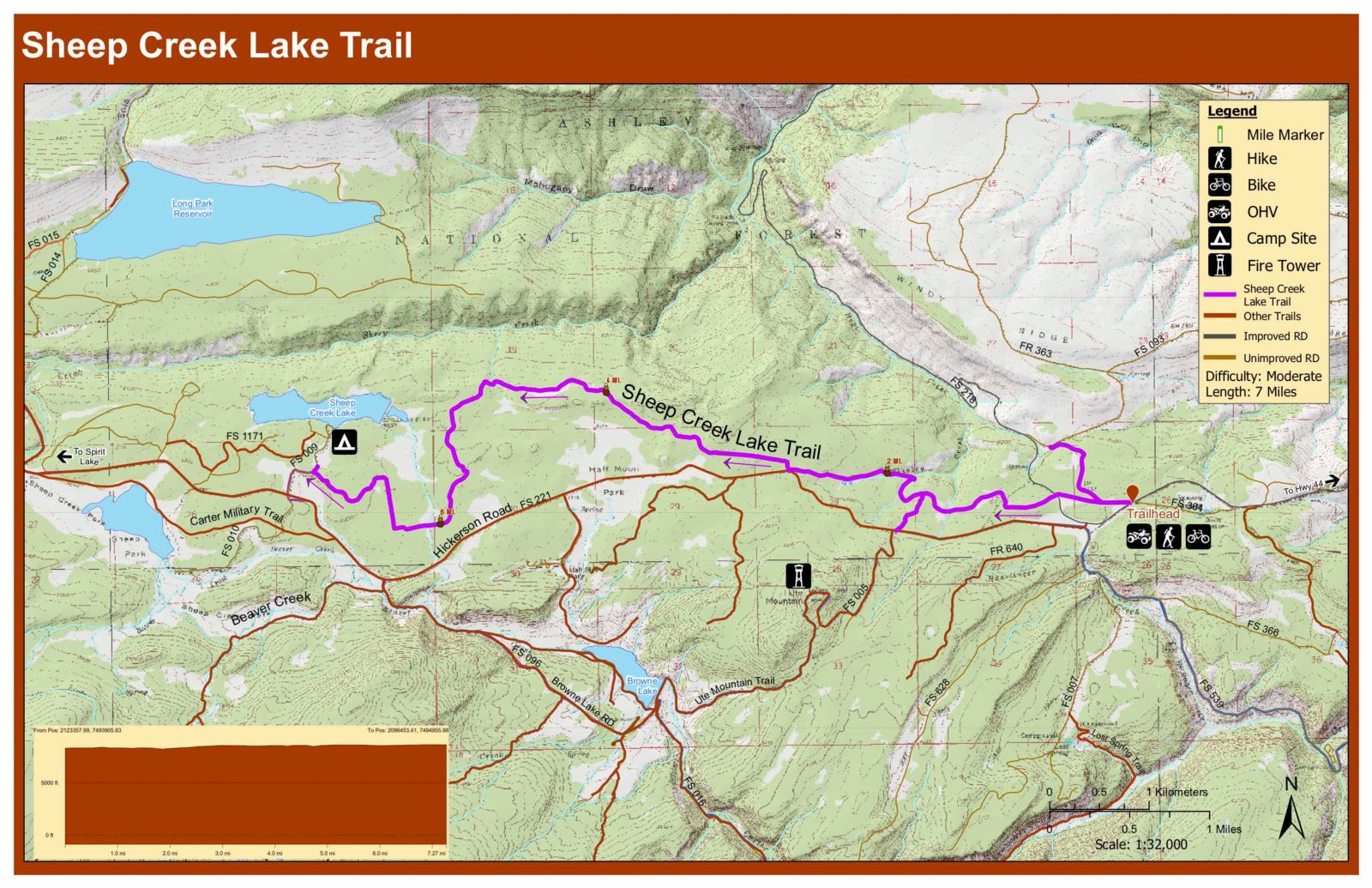 sheep creek trail ohv map Flaming Gorge