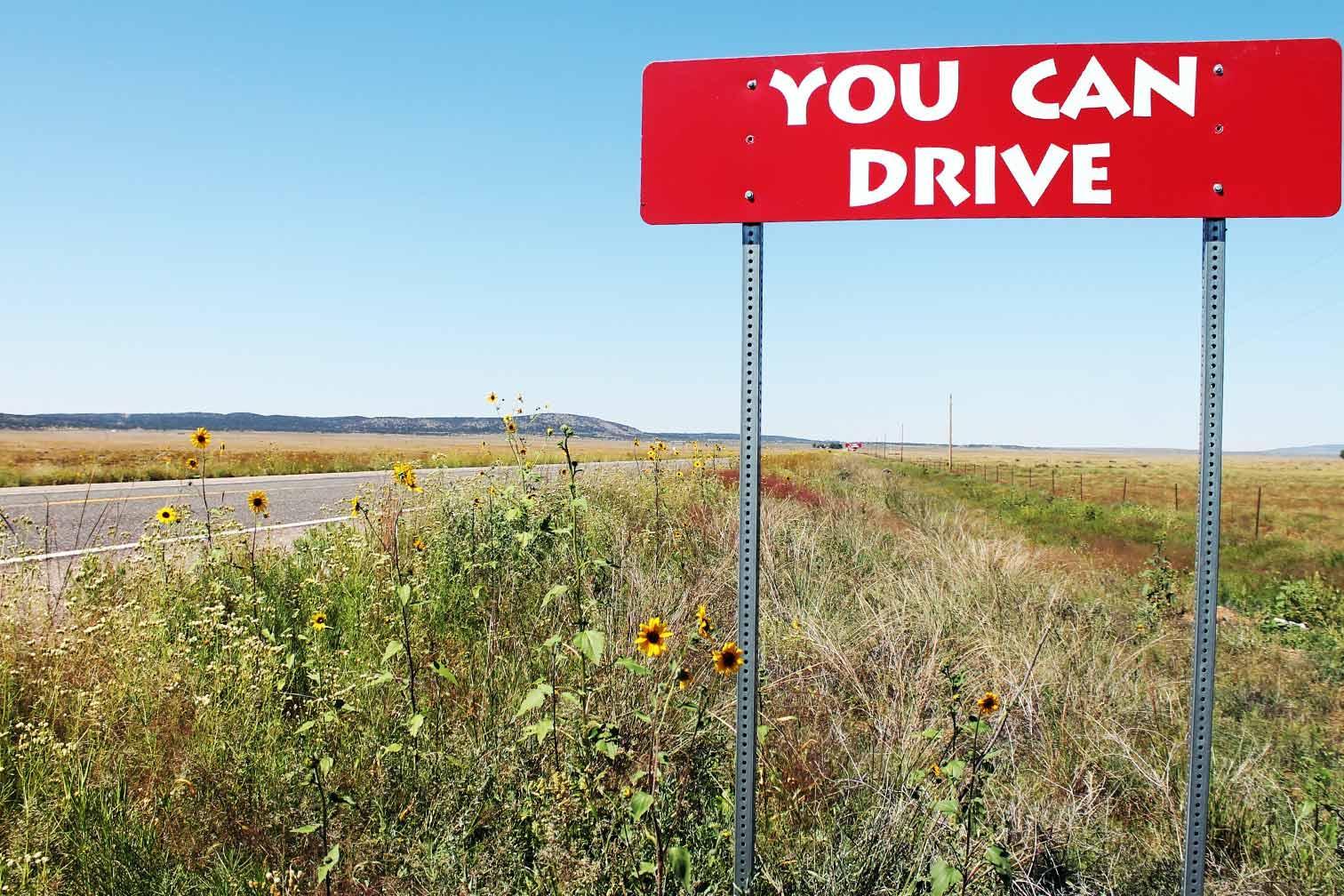 Burma-shave sign along Route 66 in Arizona